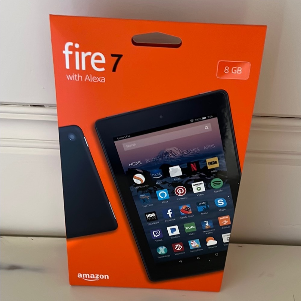 Amazon Fire 7 Black Tablet Sleek Design